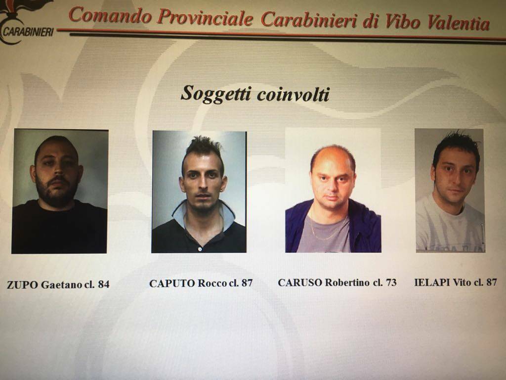 Operazione Genio, le foto dei quattro arrestati
