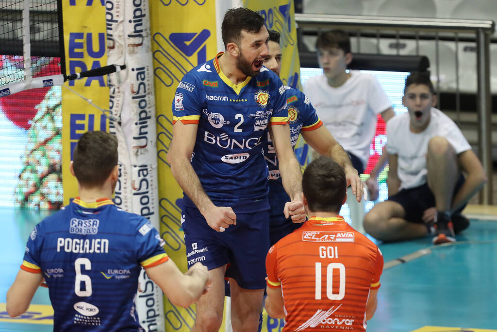 RAVENNA 25/02/2018. VOLLEY PALLAVOLO. BUNGE RAVENNA - GI GROUP MONZA.