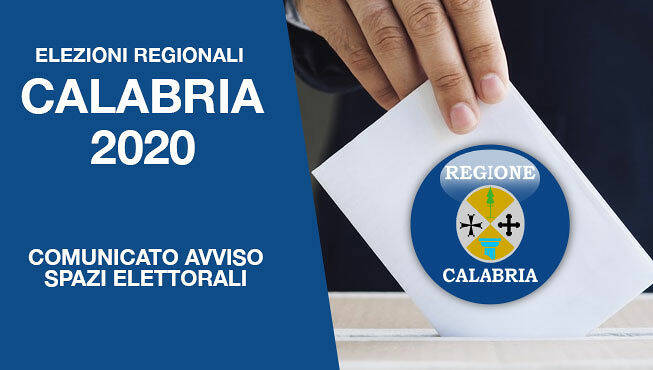 Elezioni-Regionali cALABRIA Avviso