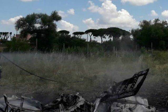 Roma incidente aereo