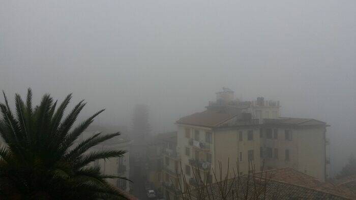 Maltempo: nebbia a Catanzaro